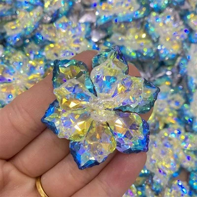 45mm agbelẹrọ Crystal Rhinestone Flower